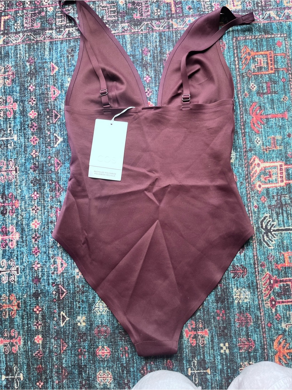 COS Plum One-Piece Swimsuit - Picture 6 of 6